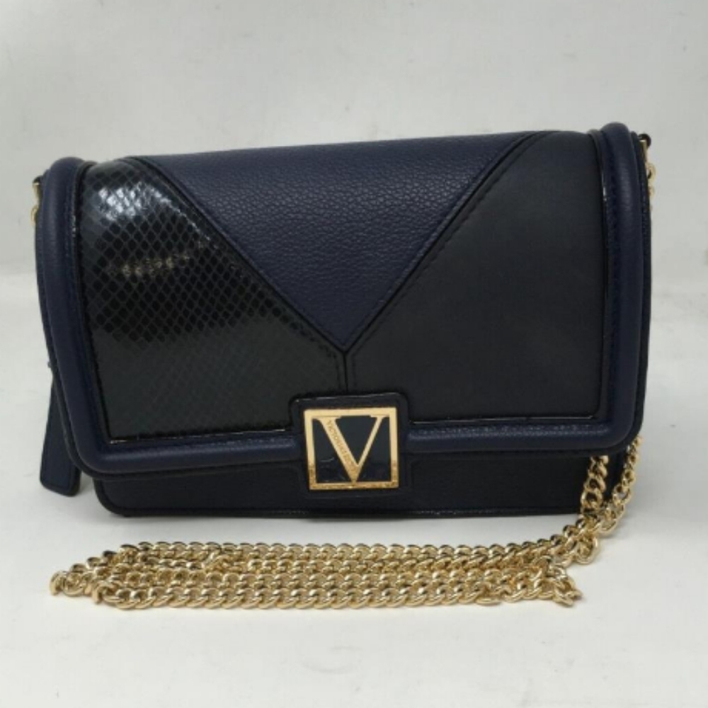 Victoria's Secret Mini Shoulder Bag Limited; Navy; NWT; Compact Mirror included
